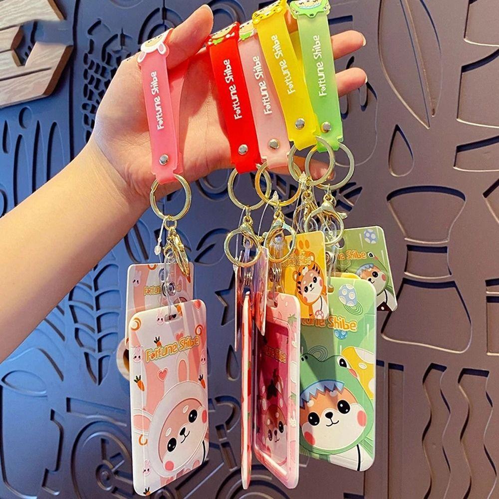 Set Móc Khóa / Túi Xách / Thẻ Hình Chú Chó Shiba Inu Dễ Thương
