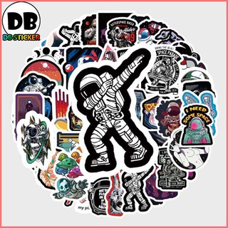 [Set 54 Cái] Sticker phi hành gia vũ trụ chống nước dán trang trí laptop, mũ bảo hiểm, vali, xe ga, ván trượt - DB.039