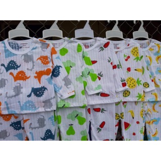 Combo 5 bộ cotton giấy dài tay SIZE 5-15KG cho bé trai bé gái