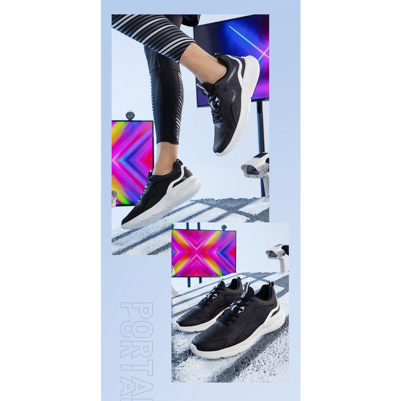 Giày thể thao da Xtep siêu nhẹ thoáng khí chống mòn thời trang cho nam