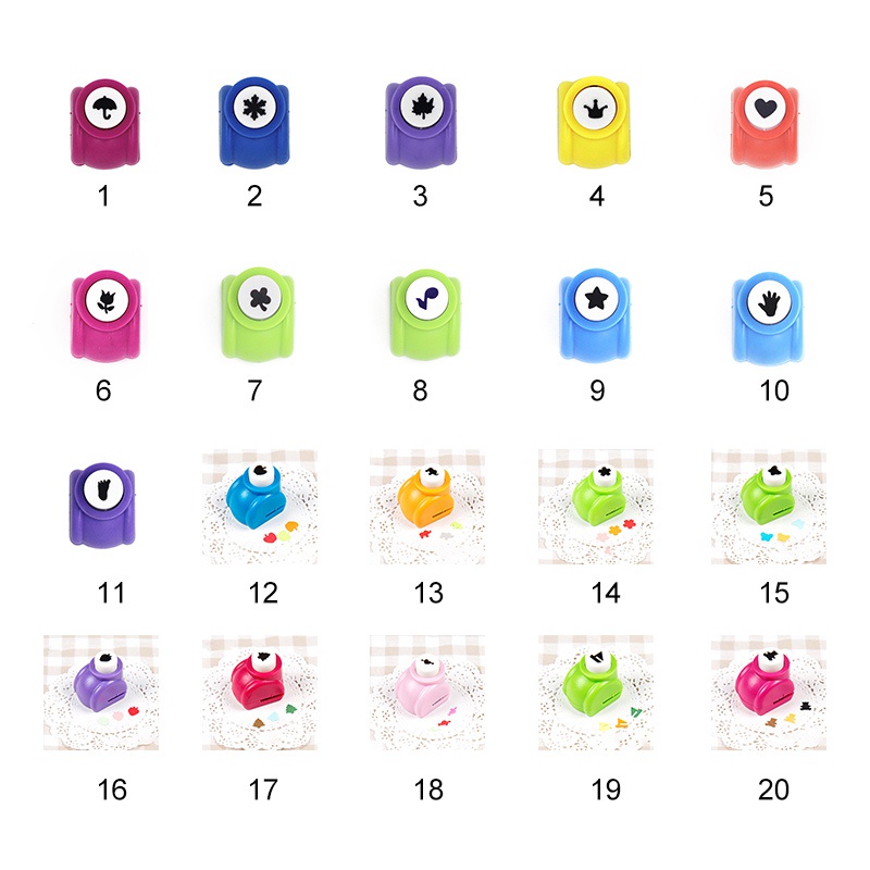 Dụng Cụ Bấm Lỗ Giấy Mini Diy Cho Trẻ Em