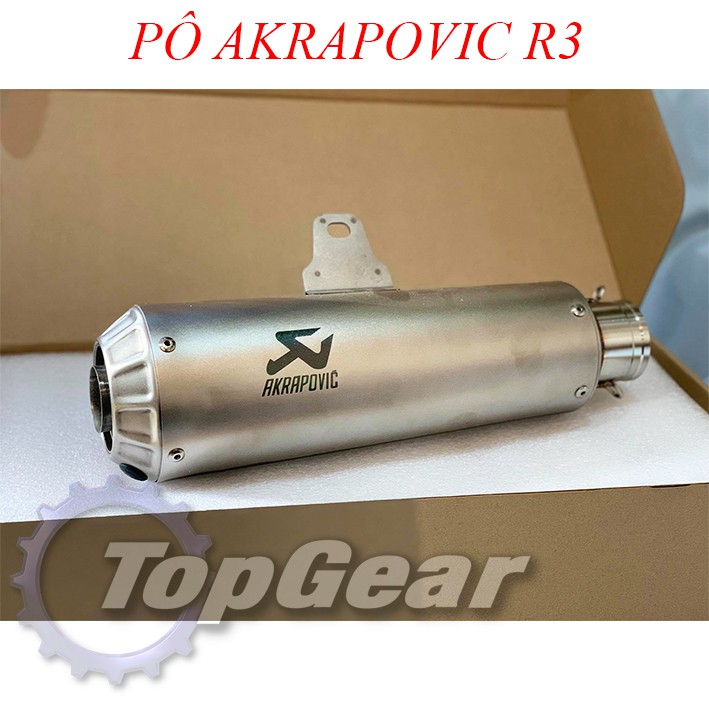 Pô Akrapovic R3 - Pô GP Họng 51mm &lt;TOPGEAR&gt;