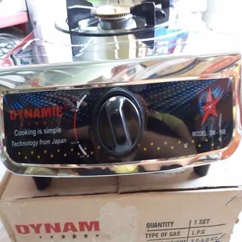 Bếp gas đơn inox Dynamic + Bộ van dây