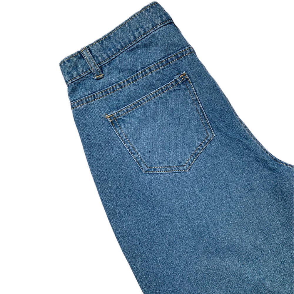 Quần short jean Ngố BIGSIZE / Quần Lửng 5 Tấc - Ngố Không Giãn Lưng Cao