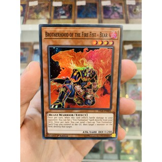 Thẻ Bài YugiOh! Mã FIGA-EN023 - Brotherhood of the Fire Fist - Bear - Super Rare - 1st Edition