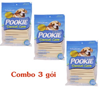 Combo 3 gói Xương Gặm Sạch Răng Cho Chó Pookie Denta