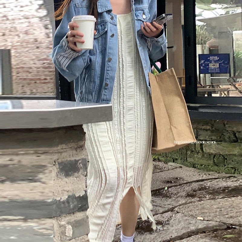 Đầm Hai Dây Dáng Ôm Phong Cách Pháp Thời Trang Cao Cấp Cho Nữ