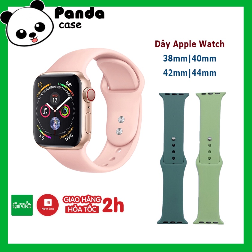 Dây đeo Apple Watch silicon Sport Band chất liệu cao su nhiều màu Cho Apple Watch Series SE/6/5/4/3/2/1  38mm|40mm |42mm