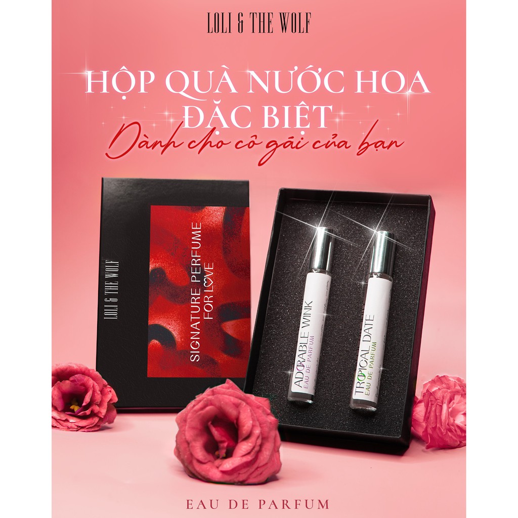 Nước hoa thơm lâu chính hãng Love Memory Box 2 chai nước hoa nam nữ 10ml mùi tự chọn - LOLI & THE WOLF | Thế Giới Skin Care