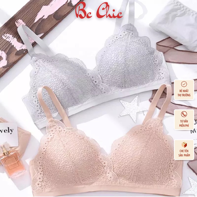 ÁO LÓT REN HOA ĐÀO XINH YÊU A 08 BC_CHIC LINGERIE