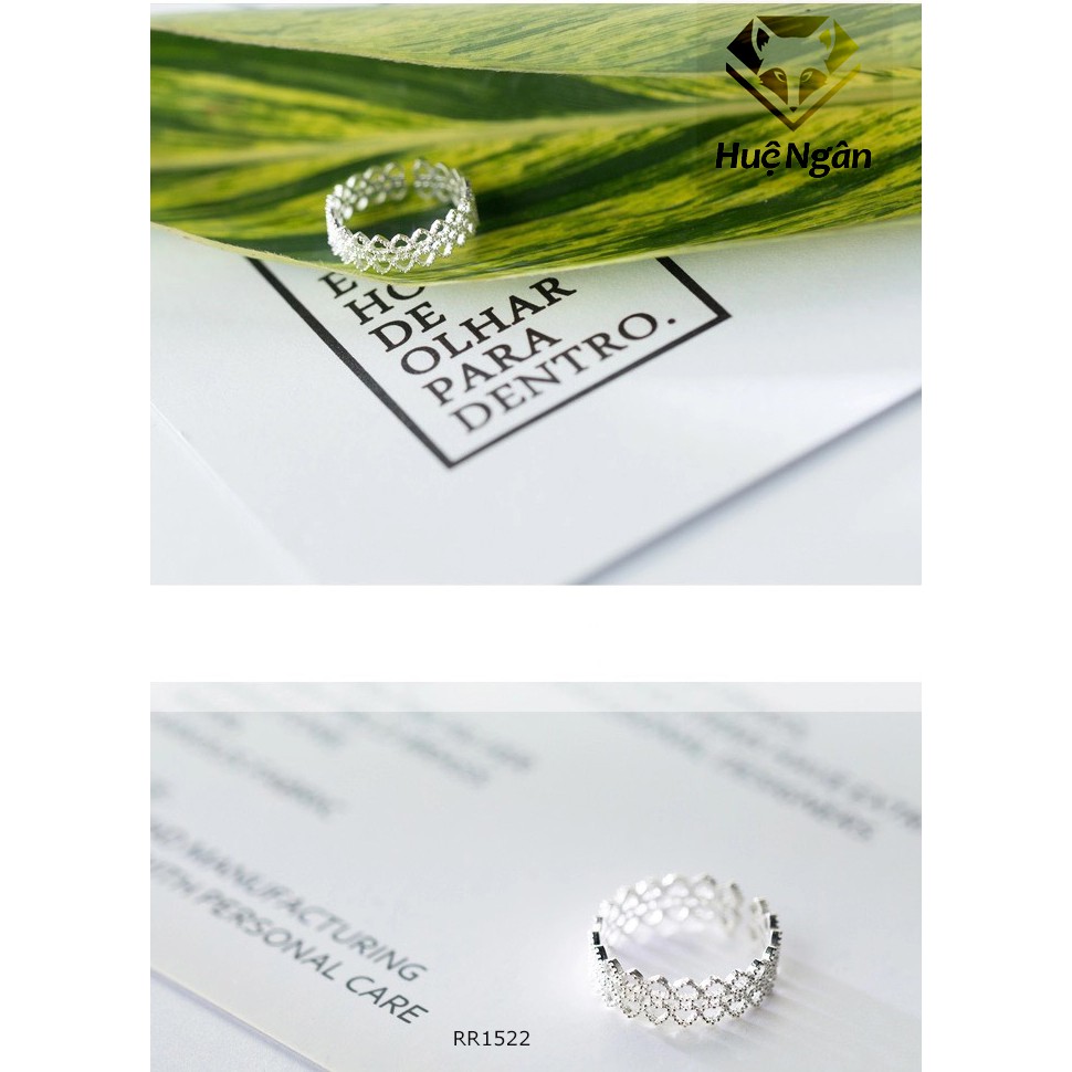 Nhẫn bạc Ý 925 Huệ Ngân RR1522