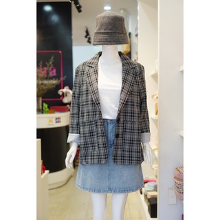 Blazer Caro Túi Đắp 040