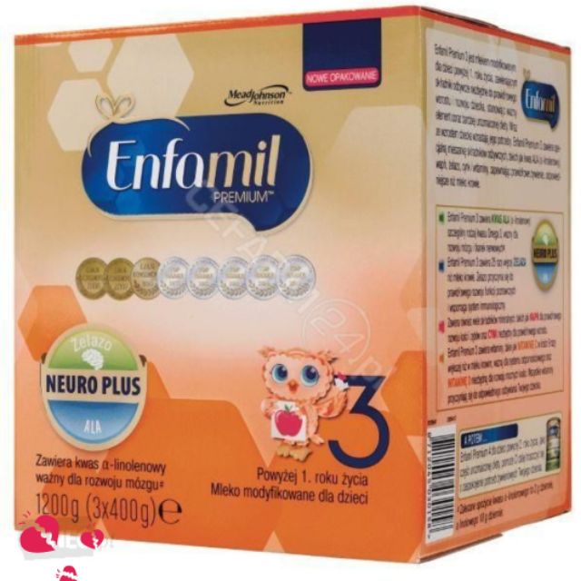 Sữa công thức Enfamil số 3. Hàng xách tay Balan