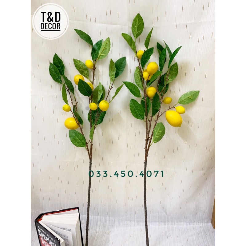 Cành chanh giả 7 quả decor