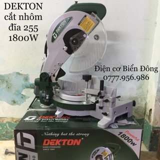 Máy cắt nhôm 🔥FREESHIP🔥 Máy cắt nhôm DEKTON cắt xoay 45 độ đĩa cắt 255 1800w