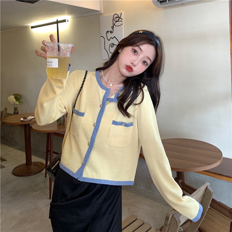 Áo Cardigan Dệt Kim Mỏng Tay Dài Dáng Ngắn Phong Cách Hàn Quốc Cho Nữ | BigBuy360 - bigbuy360.vn