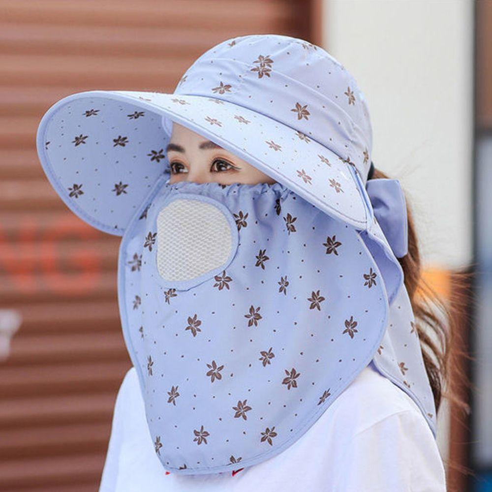 Nón Tai Bèo Chất Liệu Polyester Chống Gió Chống Tia UV In Họa Tiết Hoa Dùng Trong Nông Trại Sự Bảo Vệ