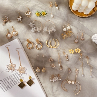 Khuyên tai màu sắc tươi sáng thanh lịch cho nữ