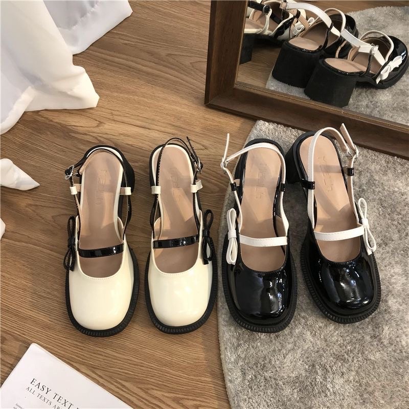 Giày cao gót nữ Mary Jane phong cách retro Pháp 2022🎀