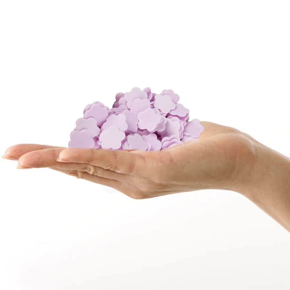 Set 1000 Miếng Xà Phòng Giấy Hình Bông Hoa Mini Dùng Một Lần Tiện Dụng Khi Đi Du Lịch