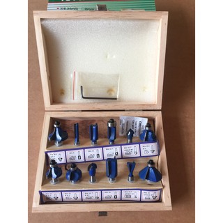 BỘ PHAY GỖ 12 CÂY CỐT 6.3 LY