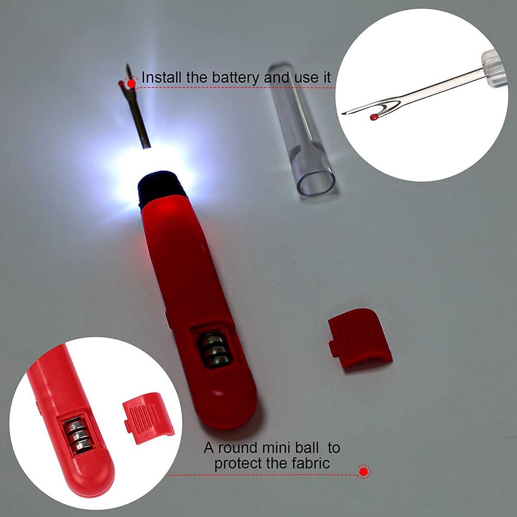 Bernardo Dụng Cụ Tháo Chỉ Thêu Thủ Công Có Đèn LED Tiện Dụng