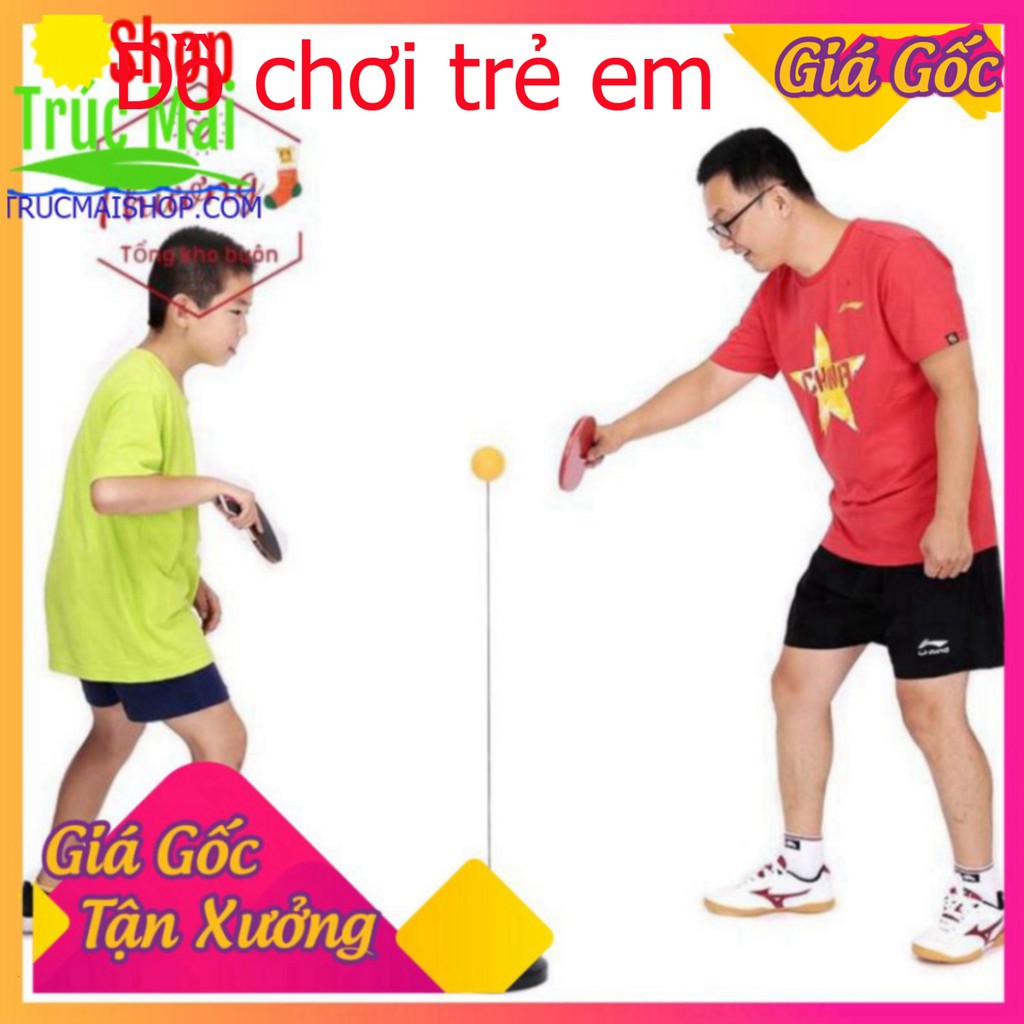 [Giá Xưởng] Bộ bóng bàn phản xạ không cần bàn luyện tập trung cho trẻ, xả tressk