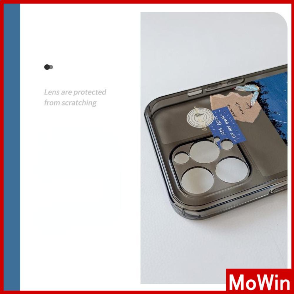 Ốp Điện Thoại Silicon Dẻo Trong Suốt Viền Vuông Bảo Vệ Camera Cho iPhone 13 Pro Max iPhone 12 Pro Max iPhone 11 iPhone 7 Plus