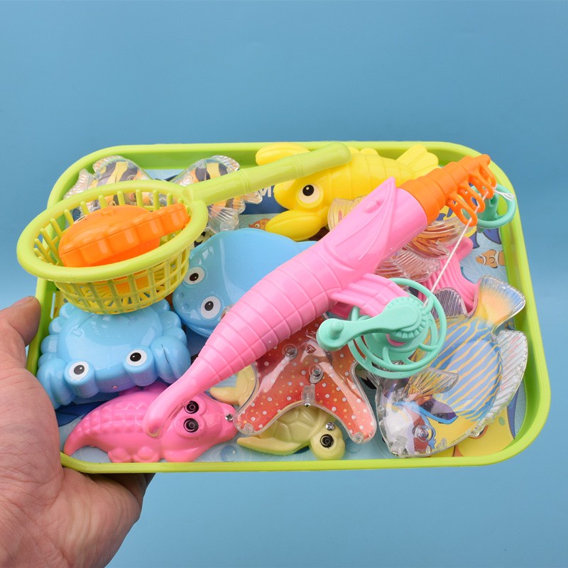 [Đồ chơi khám phá] Đồ chơi hồ câu cá nam châm mini dễ thương cho bé Master Kids