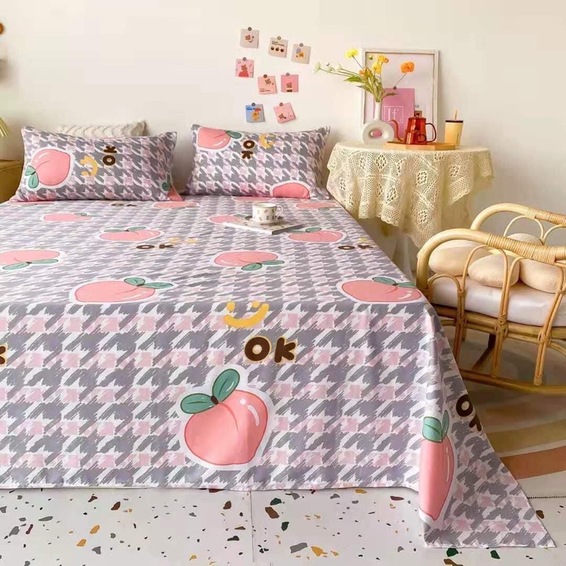 Bộ Ga gối 3 món Cotton 100%
