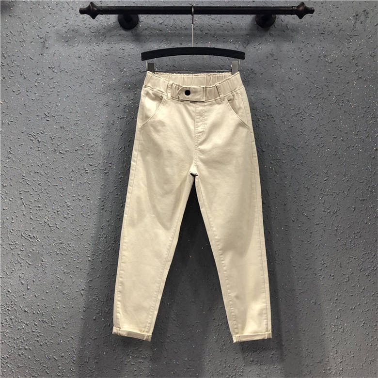 Mới Quần Jeans Nữ Lưng Thun Co Dãn Thời Trang