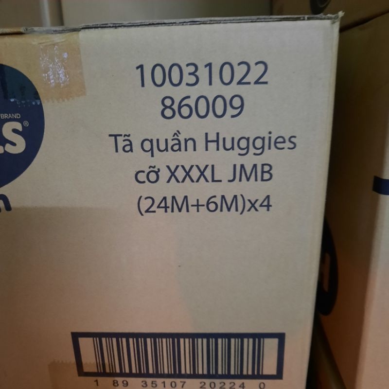 (Tặng thêm 6 miếng)Tả quần Huggies XXXL24 miếng tặng 6 miếng cho bé trên 17kg mẫu mới nhất