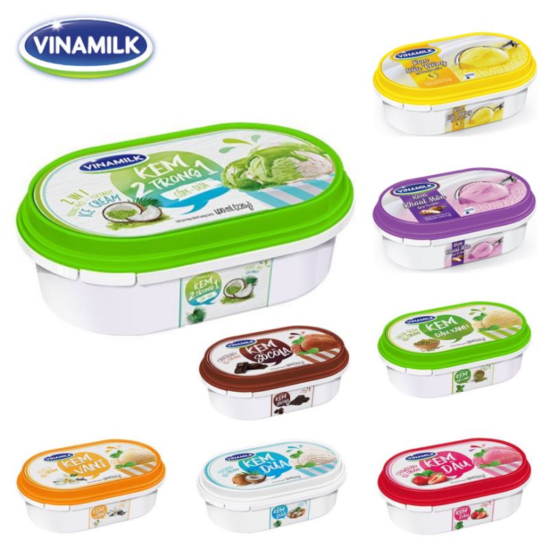 KEM HỘP 450ML VINAMILK * TẶNG BÁNH ỐC QUẾ