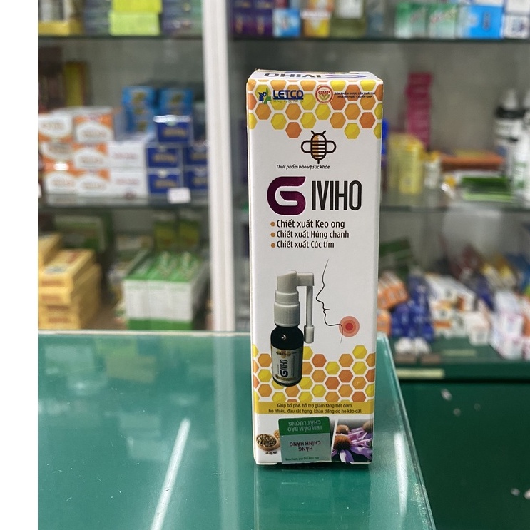 Xịt họng Giviho - Hỗ trợ cắt cơn ho, làm giảm khàn tiếng do ho kéo dài, bổ phế chai 20ml