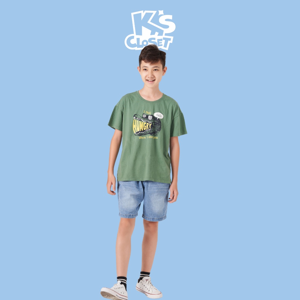 Áo Phông Cộc Tay Cho Bé Trai ( 10-14 Tuổi ) K's Closet T375ÓN TMMN