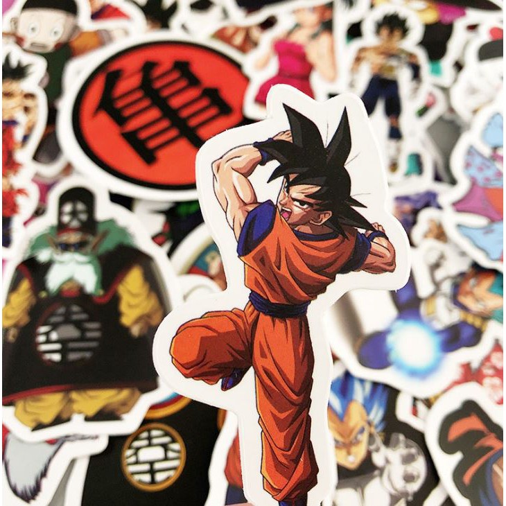 Sticker DRAGON BALL nhựa PVC không thấm nước, dán nón bảo hiểm, laptop, điện thoại, Vali, xe #11