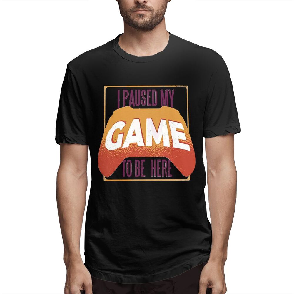 LIMING I Paused My Game For This Hooded Jumper 100% cottton Men's T-Shirt