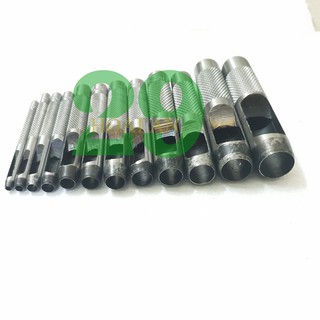 Dụng Cụ Đục Lỗ Tròn, Đục Lỗ Gioăng, 12 Chi Tiết 3-16mm Tặng Găng Tay Bảo Hộ
