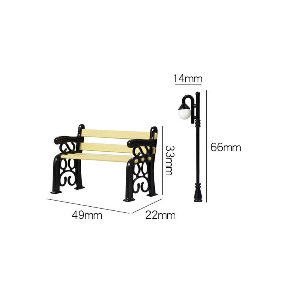 RAINBOW Mô Hình Đèn Đường Mini Nhân Tạo Trang Trí Nội Thất