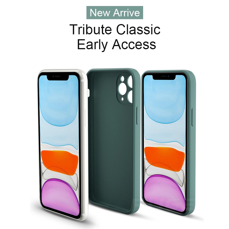 Apple iPhone 7 Plus 8 Plus Soft Case Luxury Original Square Liquid Silicone Phone Cover