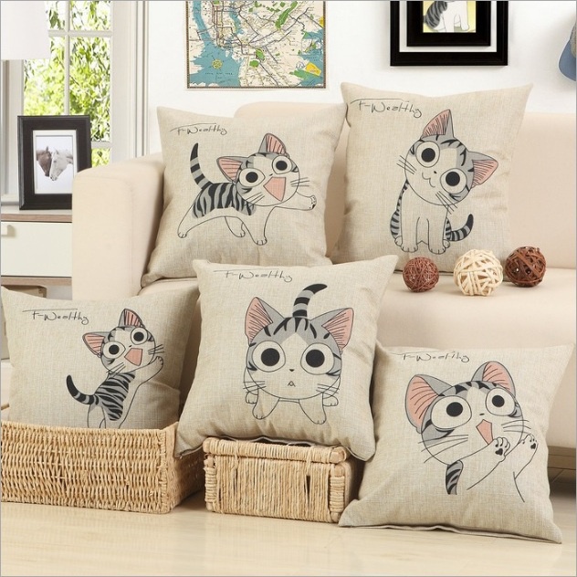 Vỏ gối tựa sofa , Gối tựa chất liệu vải gai , gối vuông cao cấp 45 x 45 cm , trang trí văn phòng , phòng khách