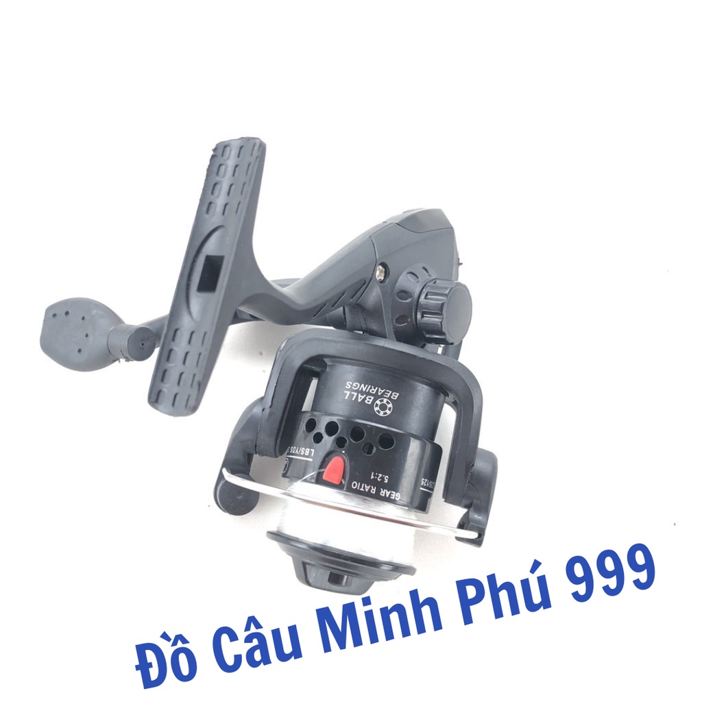 Máy Câu Cá Mini Size 2000 Đủ Màu Đen , Xanh - Đồ Câu Minh Phú 999