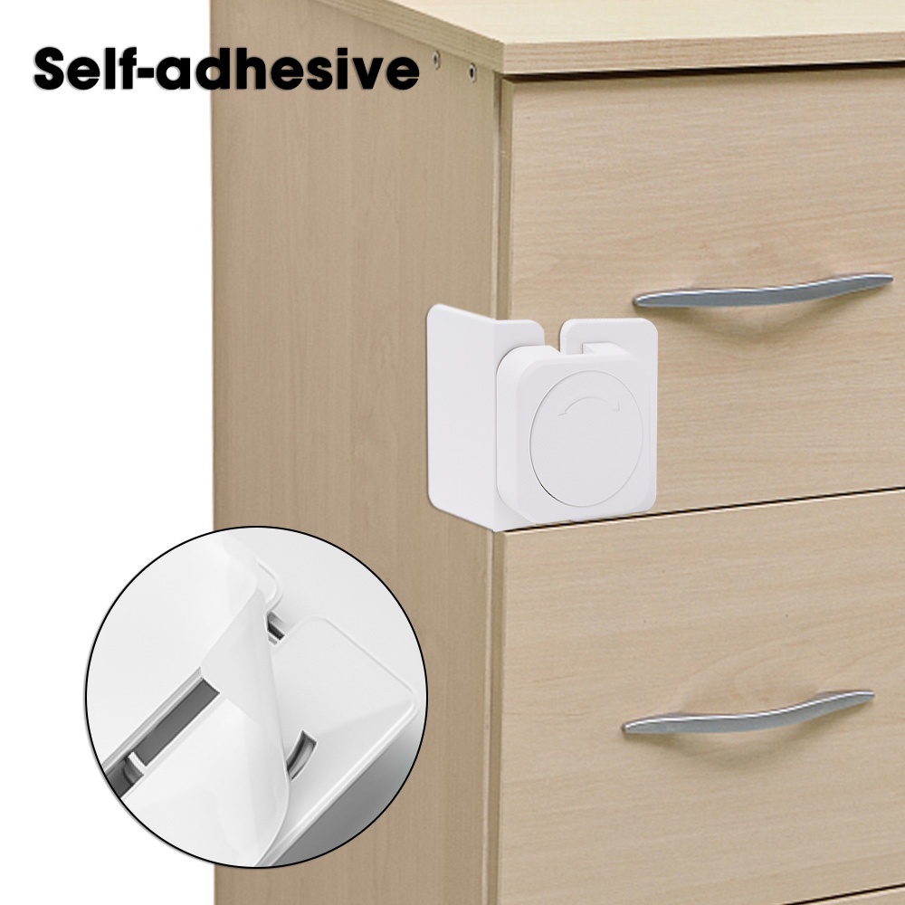 Khóa Cửa Tủ Lạnh / Ngăn Kéo Bảo Vệ An Toàn Cho Bé Chống Kẹt Tay Đa Năng