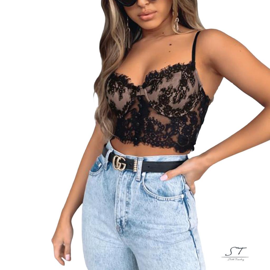 Áo Lót Ren Hai Dây Màu Trơn Hở Lưng Thời Trang Gợi Cảm CY03 Dành Cho Bạn Nữ