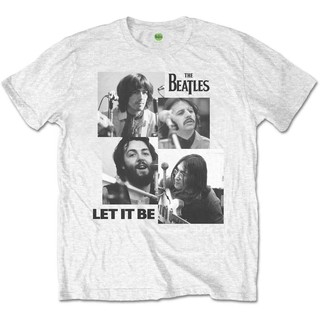 Áo thun ôm dài tay in chữ " beatles Let it be merchandise " quà tặng giáng sinh cho nam