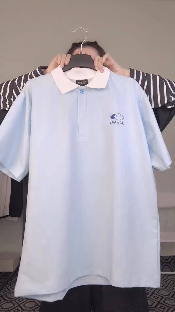 Áo polo unisex tay lỡ form rộng Yinxx, áo thun có cổ nam nữ màu xanh ATP01 | BigBuy360 - bigbuy360.vn