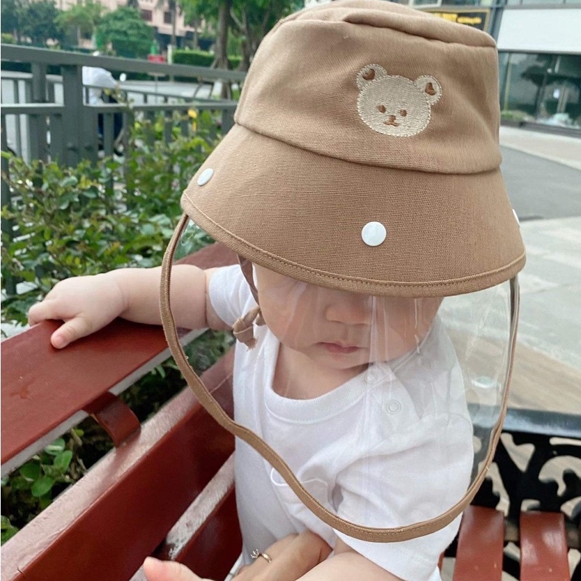 Mũ vành Mochee chắn giọt bắn cho bé - Monnie Kids
