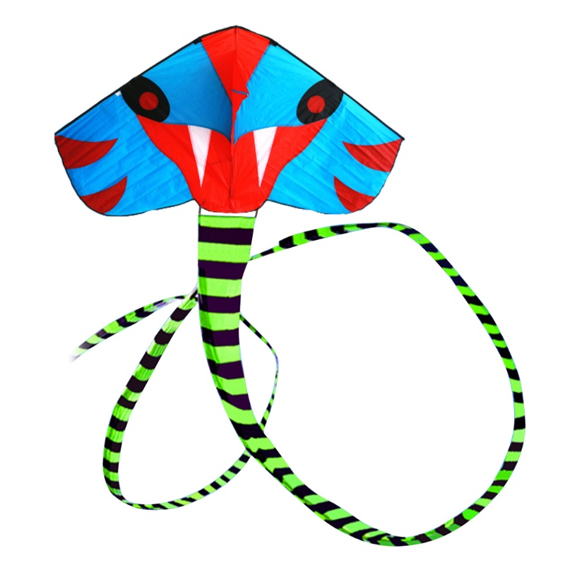 Diều Tam Giác Dài 11-16M Hình Rắn Xanh Lá Cho Bé