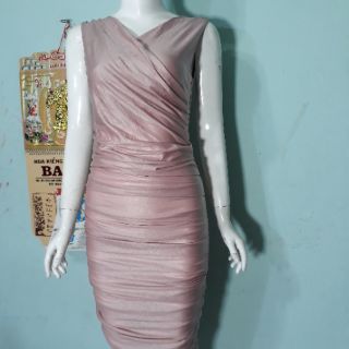 Đầm body xếp nhún eo
