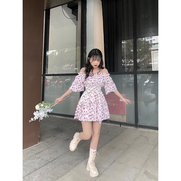 Đầm Hoa Dây Cổ
